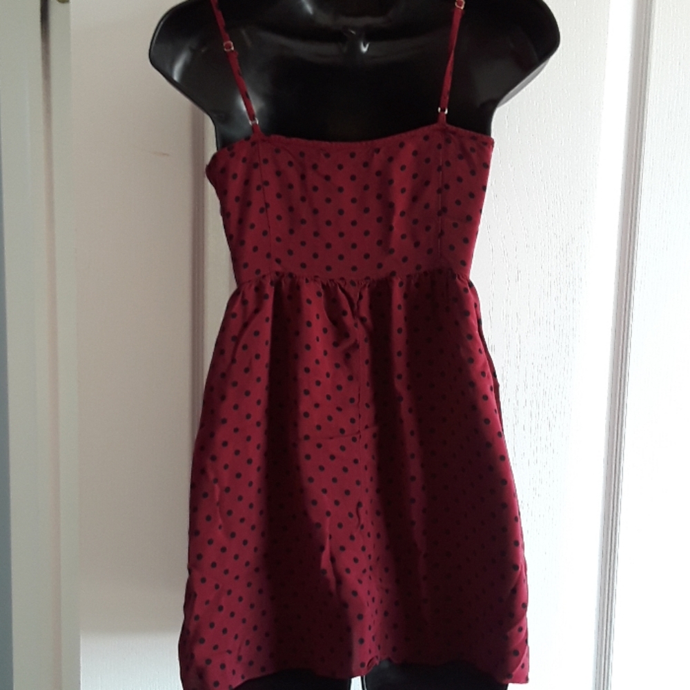 💕Y2K CUTE💕Polkadot Forever 21 Rayon Sundress - Picture 5 of 6
